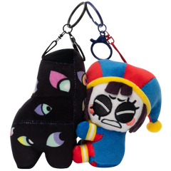 Pomni & Abstraction Magnetic Plush Keychains
