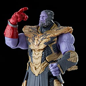 Marvel Hasbro Legends Series 6-inch Scale Action Figure 2-Pack Toy Iron Man Mark 85 vs. Thanos, Infinity Saga character, Premium Design, 2 Figures and 15 Accessories