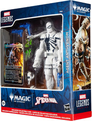Marvel Legends Series Magic: The Gathering Agent Anti-Venom, 6-Inch Spider-Man Action Figure Toy plus Exclusive Foil Collectible Card Game Trading Card, Superhero Toy, Christmas Gift for Boys