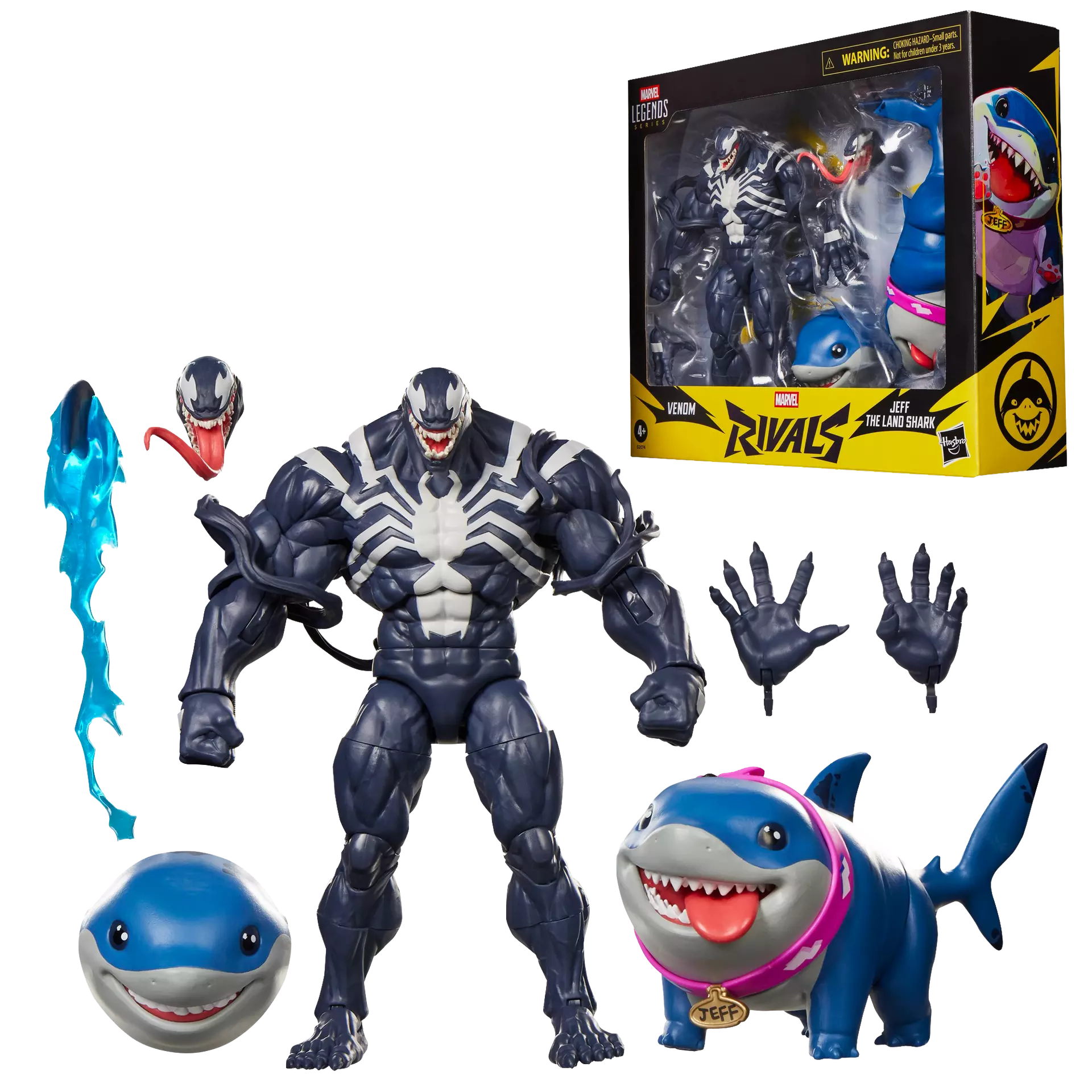 Marvel Legends Series Marvel Rivals Venom & Jeff the Land Shark