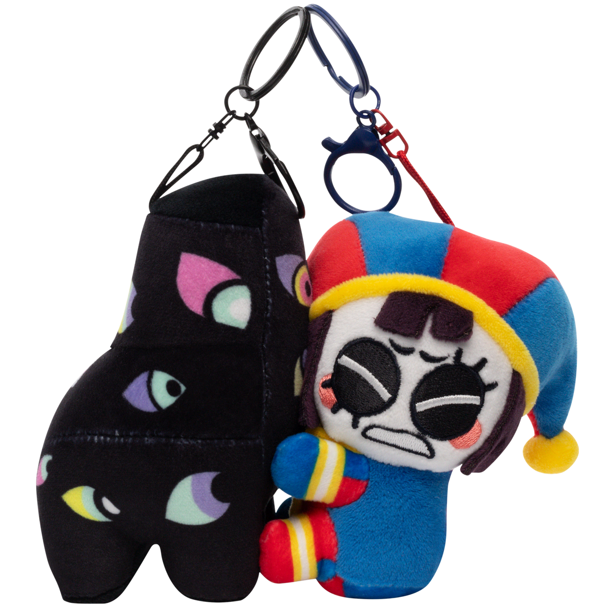 Pomni & Abstraction Magnetic Plush Keychains