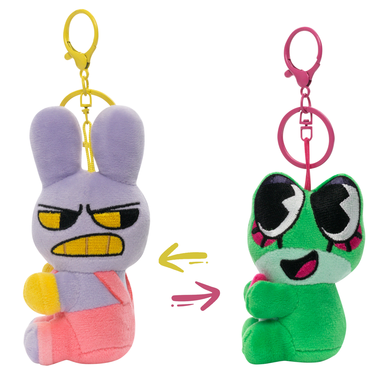 Jax & Ribbit Magnetic Plush Keychains