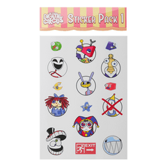 Digital Circus Sticker Pack 1